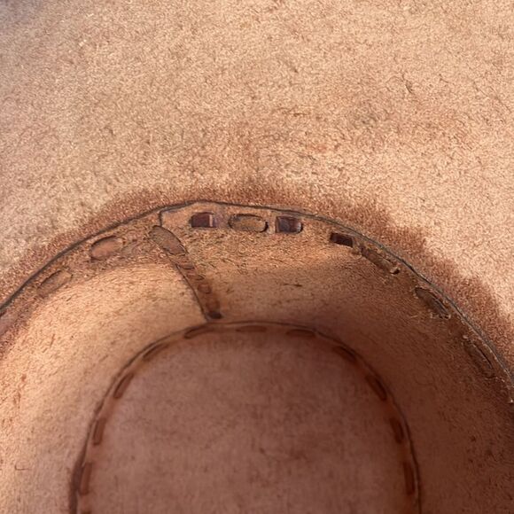 Handmade Leather CowGirl Hand Stitched Vintage Sz 10 - Picture 6 of 14